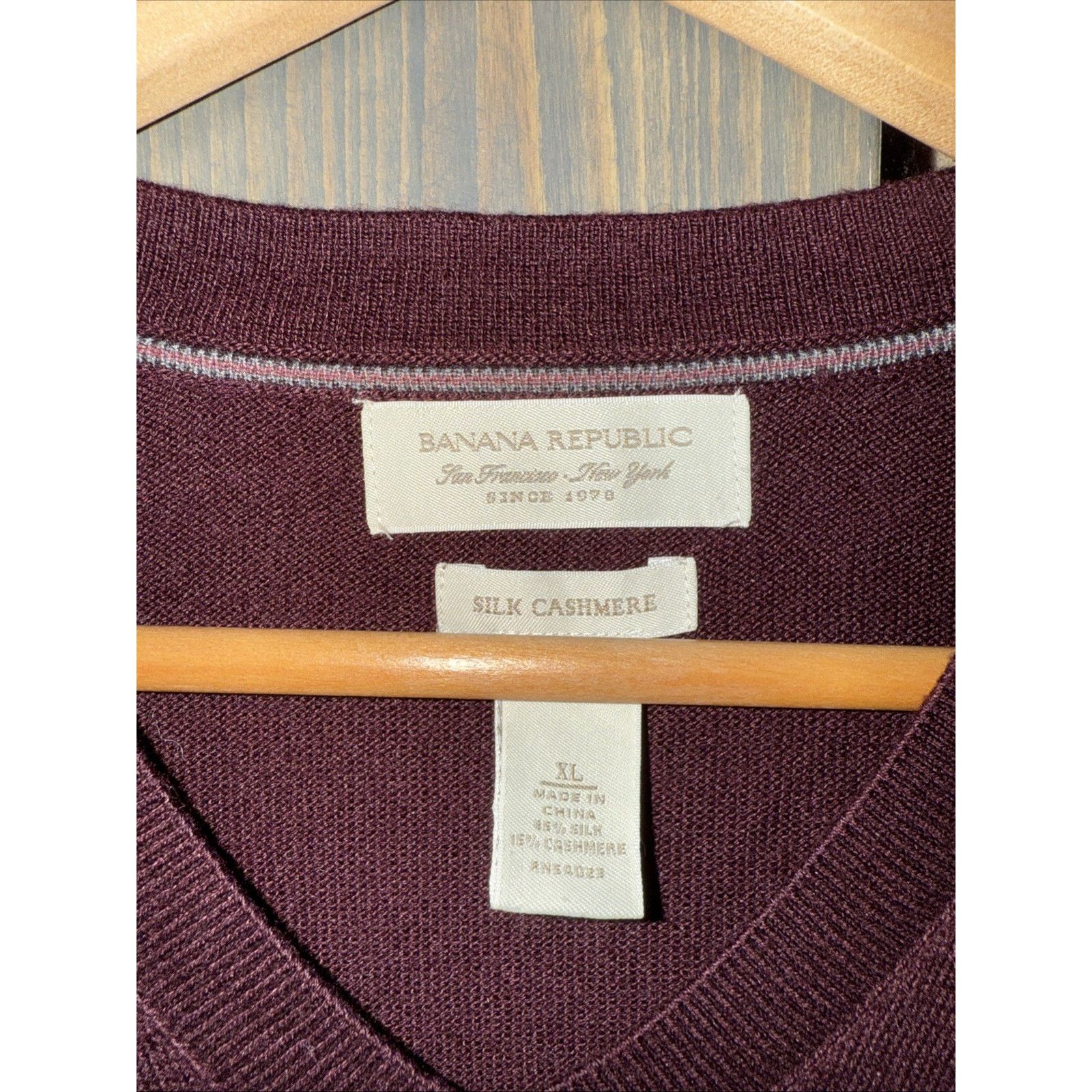 Banana Republic Banana Republic Men's Argyle Silk Cashmere Sweater XL 54023 Size US XL / EU 56 / 4 - 3 Thumbnail