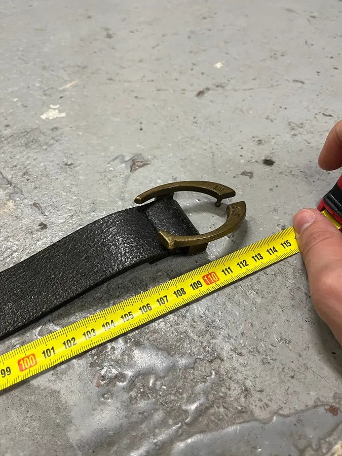 Just Cavalli 2000s Cavalli Black Cracked Leather Belt Size ONE SIZE - 10 Thumbnail