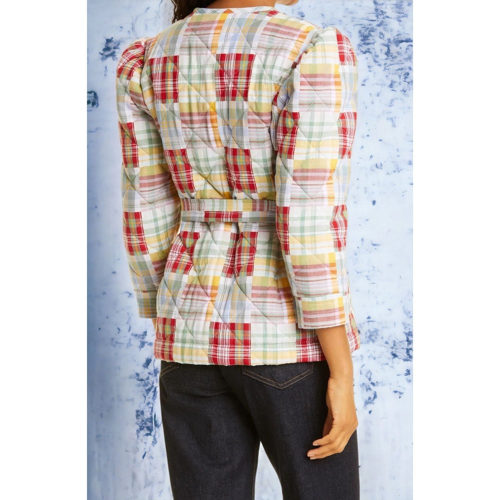 Cinq a Sept Cinq à Sept Triss Quilted Organic Cotton Wrap Jacket NEW S Size S / US 4 / IT 40 - 6 Thumbnail