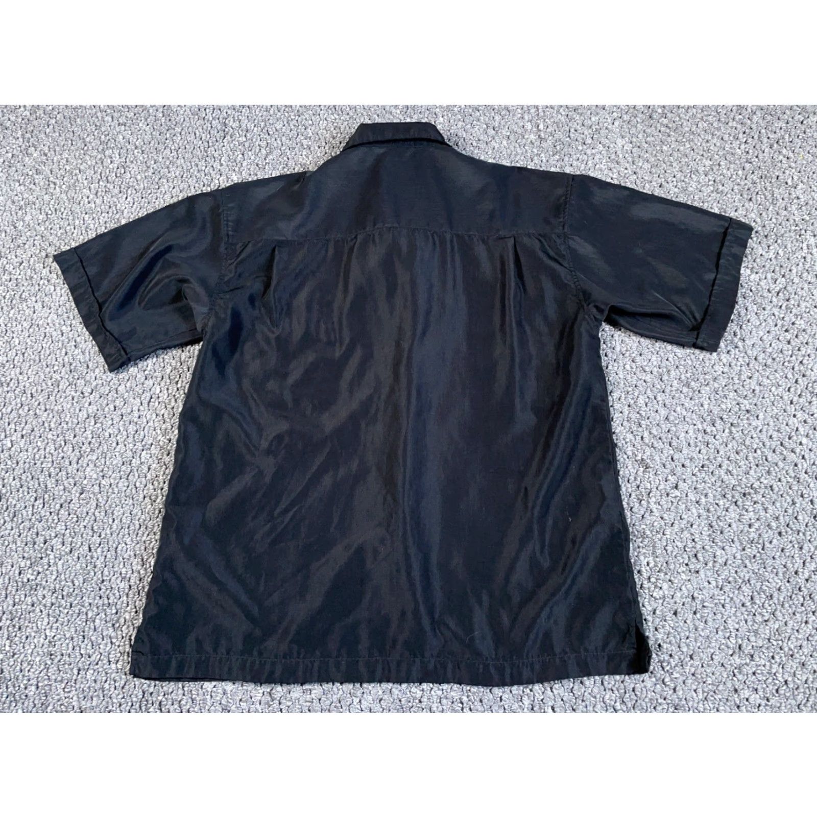 Vintage Vintage Yes Retro Resort Style Camp Collar Shirt Adult XL Black Embroidered Front Cabana Size US XL / EU 56 / 4 - 2 Thumbnail