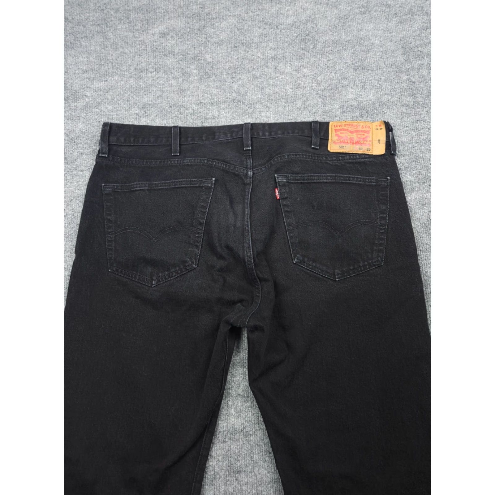 Levi's Levi's 501 Jeans Men's 38 x 32 Black Straight Denim Jeans 5-Pocket Regular Fit 501 Series USA 90s Cowboy Vintage No Size US 38 / EU 54 - 4 Thumbnail