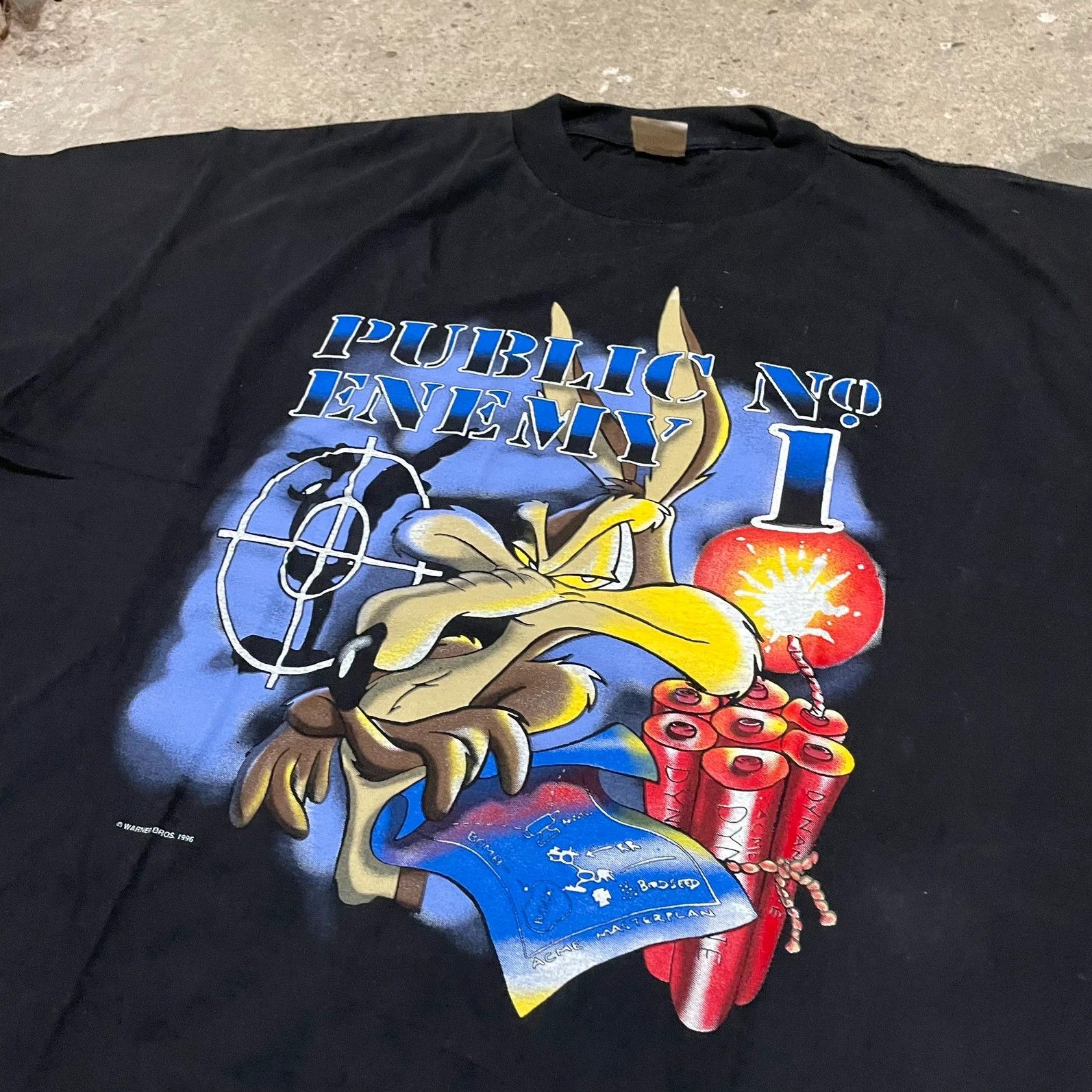 Band Tees Vintage 1996 Public Enemy Warner Bros. T-shirt Size US XL / EU 56 / 4 - 2 Thumbnail