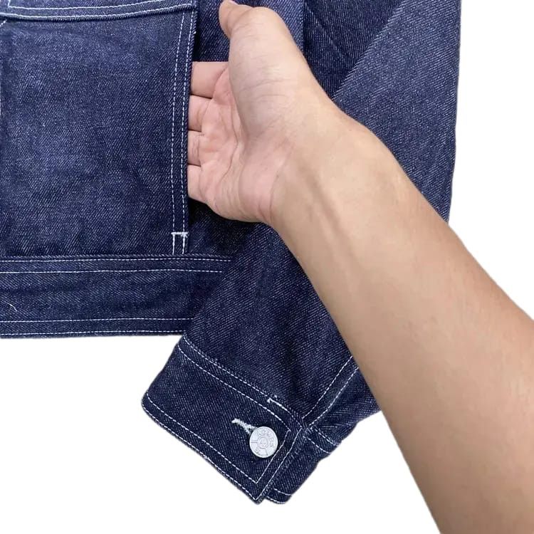 agnes b. Vintage Agnes B Indigo Denim Jackeg Size US M / EU 48-50 / 2 - 6 Thumbnail