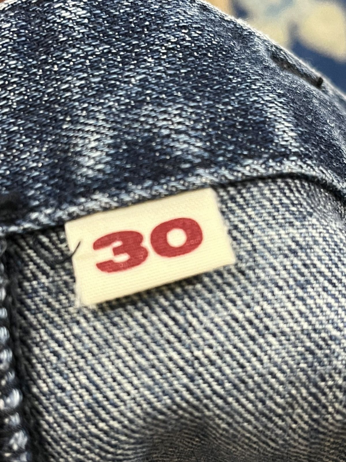 Blue Blue Japan × HOLLYWOOD RANCH MARKET × Japan Blue Vintage Hollywood Ranch Market Slim Fit Distressed Denim Size US 32 / EU 48 - 12 Thumbnail
