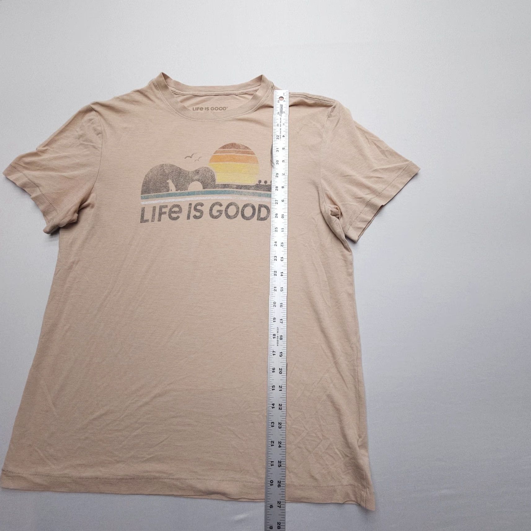 Life is Good Life is Good Crusher Tee Mens M Short Sleeve Graphic Print Logo Crew Neck Multicolor Knit Cotton Polyester Regular Tee Shirt Size US M / EU 48-50 / 2 - 4 Thumbnail