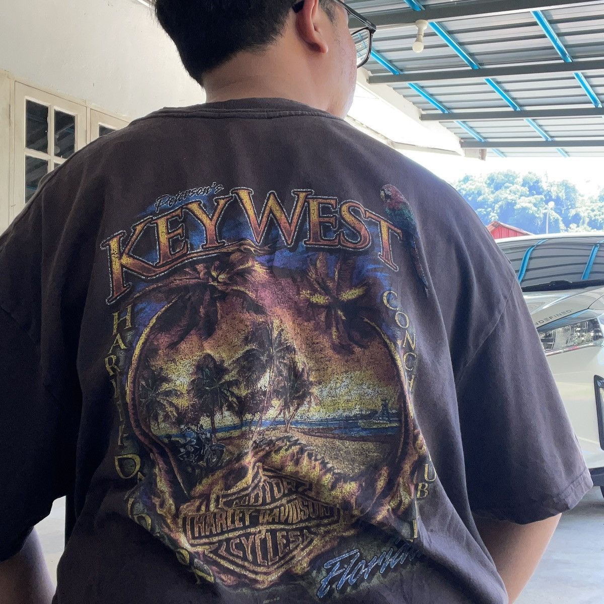Harley Davidson Vintage 2010 Harley Davidson Key West Peterson Florida Tee Size US XL / EU 56 / 4 - 17 Thumbnail