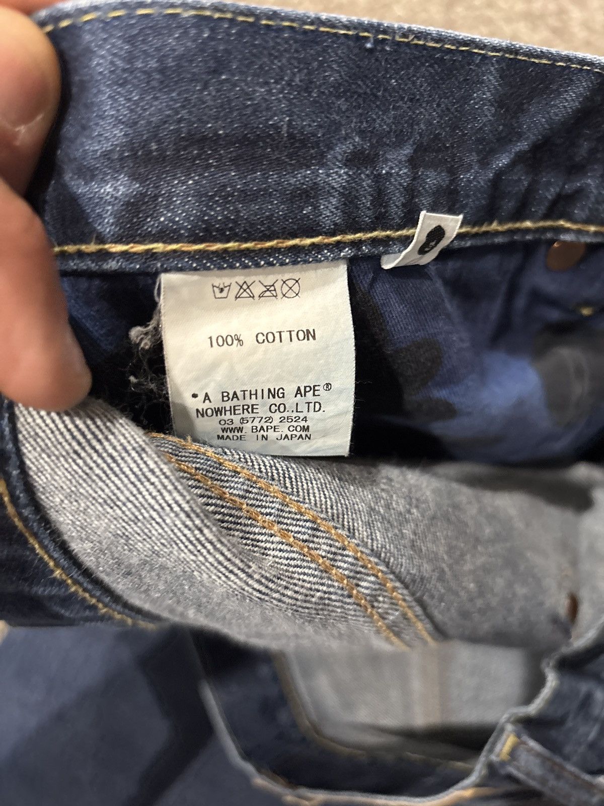 Bape 2007 bathing ape navy denim Size US 32 / EU 48 - 7 Thumbnail