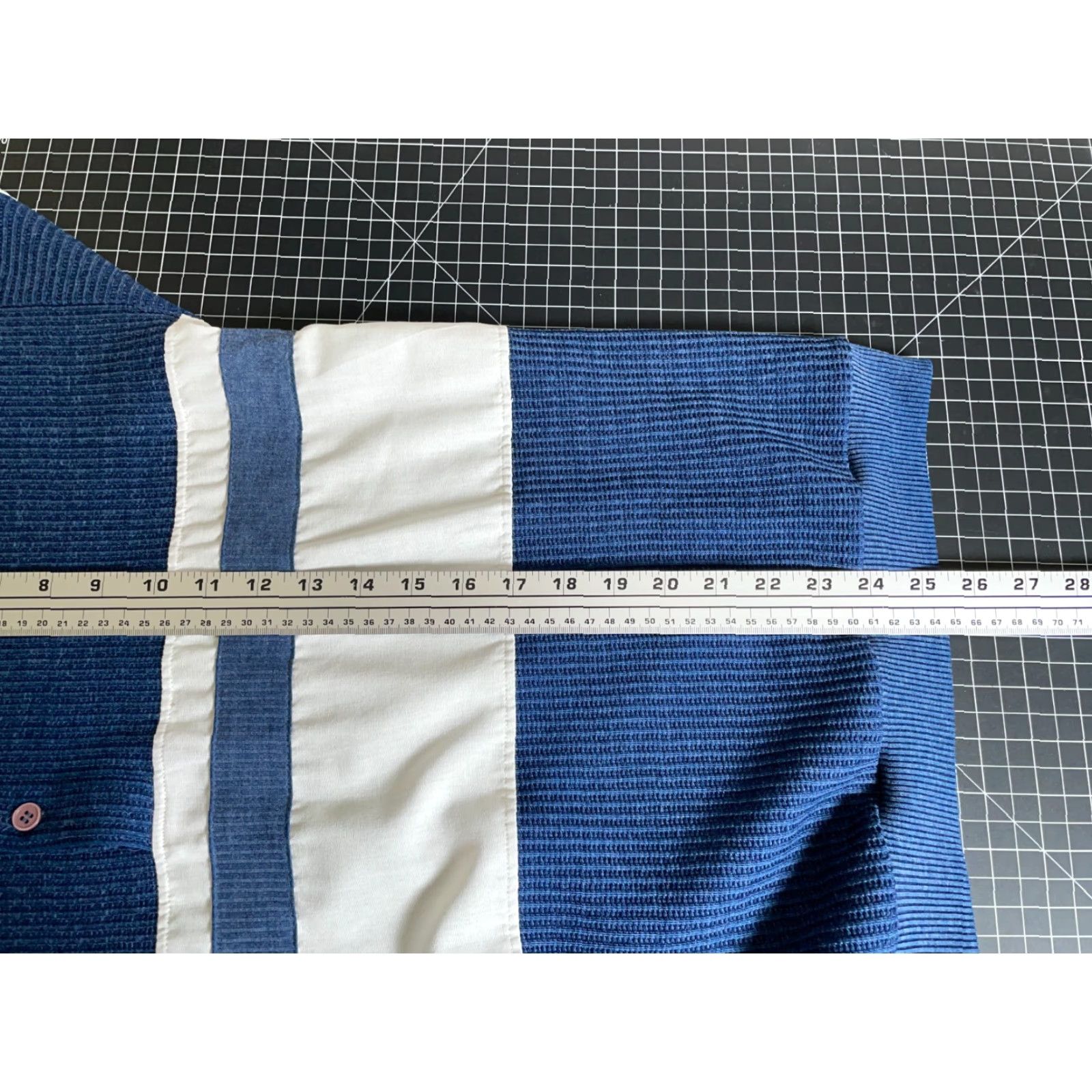Vintage Vintage Yes Huk-a-Poo Polo Long Sleeve Waffle Knit 80s Striped Blue White XL? Wait characters. Size US M / EU 48-50 / 2 - 6 Thumbnail