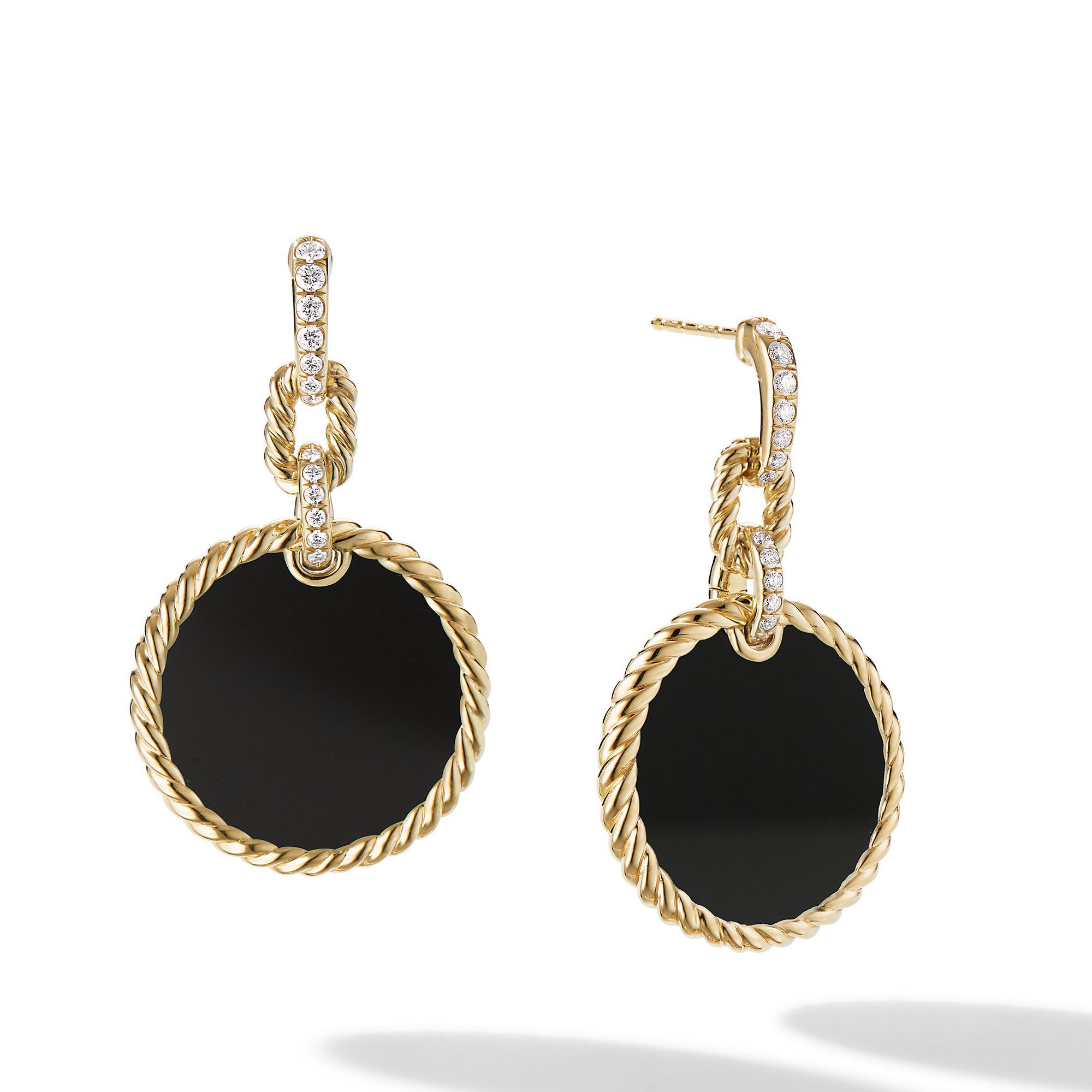 David Yurman o1w1db10526 E17049D/Size 9/ Drop Earrings in Golden/Black Size ONE SIZE - 1 Thumbnail