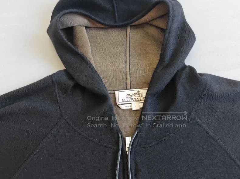 Hermes Hermes Men's cashmere jacket coat, black version, 50% cash Size US L / EU 52-54 / 3 - 3 Thumbnail