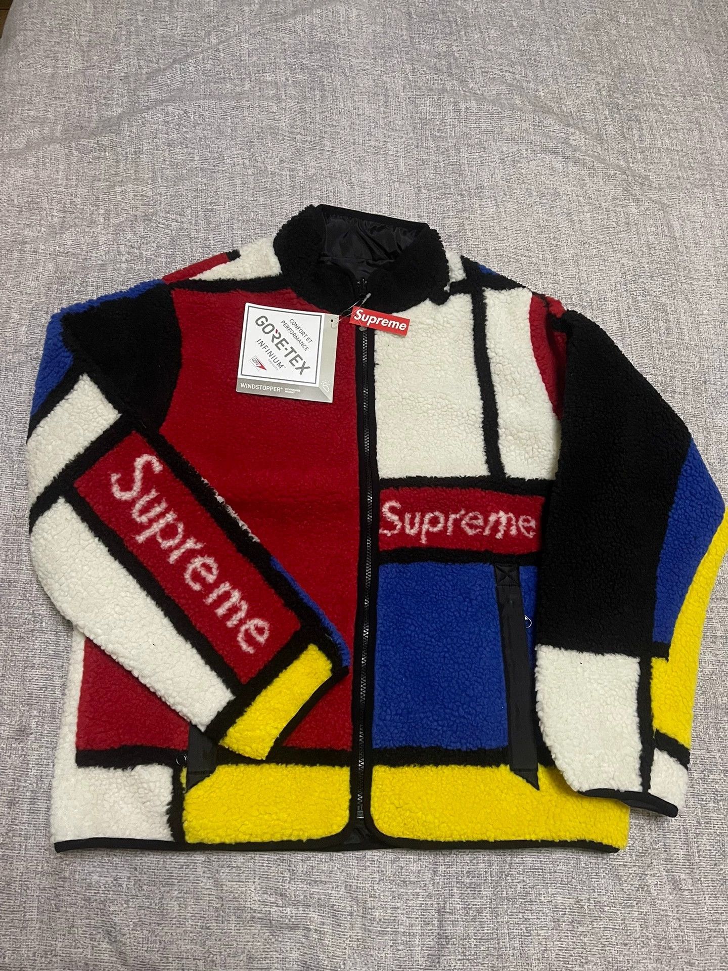 Supreme Supreme Reversible Colorblocked Fleece Jacket Size US L / EU 52-54 / 3 - 1 Thumbnail