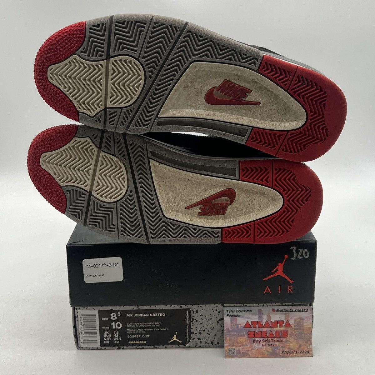 Jordan Brand Air Jordan 4 Bred Size US 8.5 / EU 41-42 - 7 Thumbnail