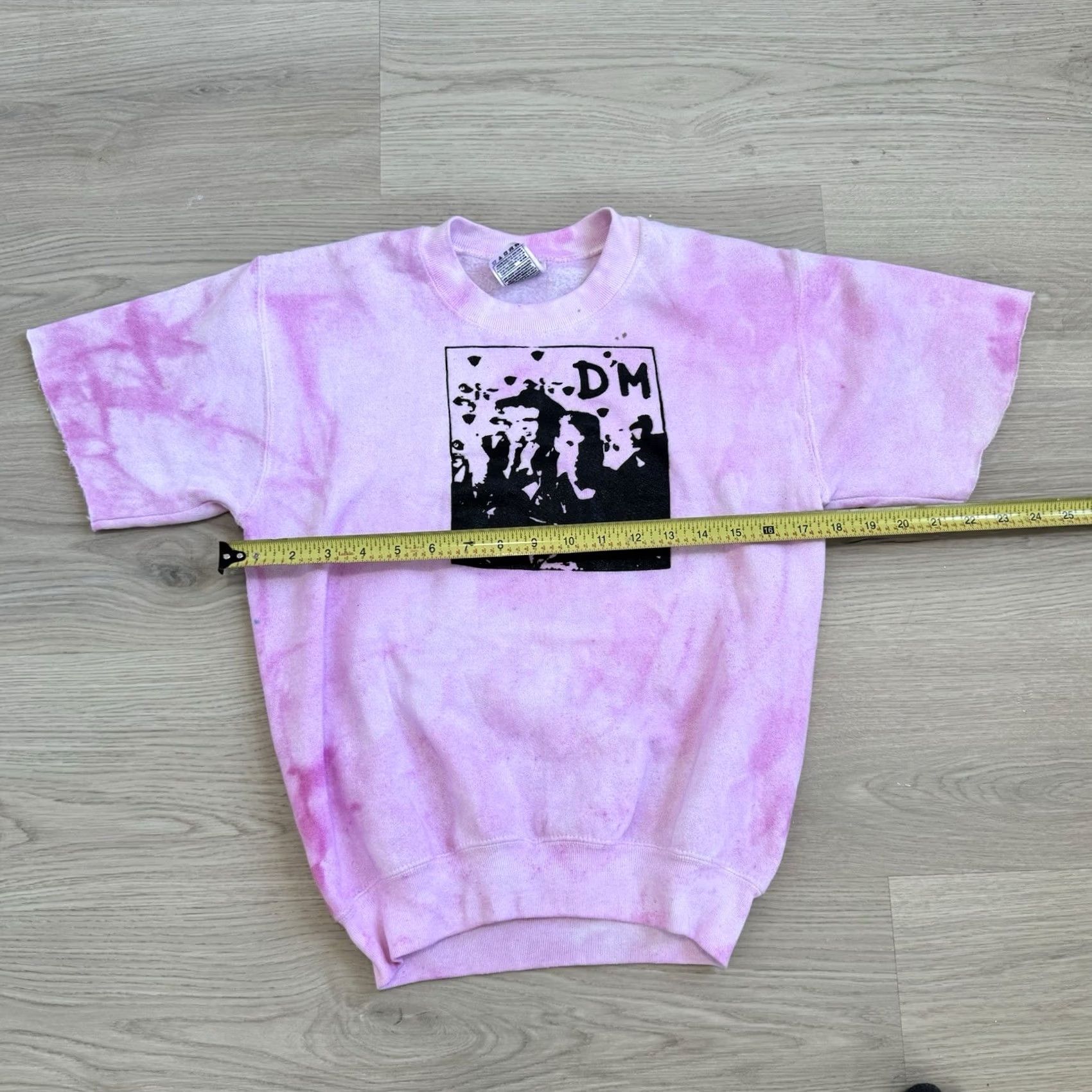 Fruit Of The Loom VINTAGE Depeche Mode Sweatshirt Crewneck Women’s Pink Cut Off Grunge New Wave Cropped Pullover Sweatshirt 90s Mens Women Size XL / US 12-14 / IT 48-50 - 5 Thumbnail
