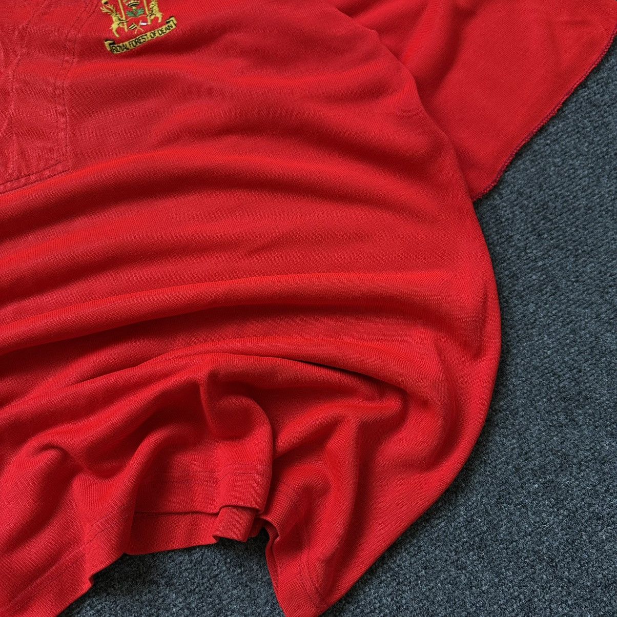 Sterling Ruby VTG Berry Hill RFC Polo Royal Forest Of Dean Rugby 80s Size US XXL / EU 58 / 5 - 5 Thumbnail