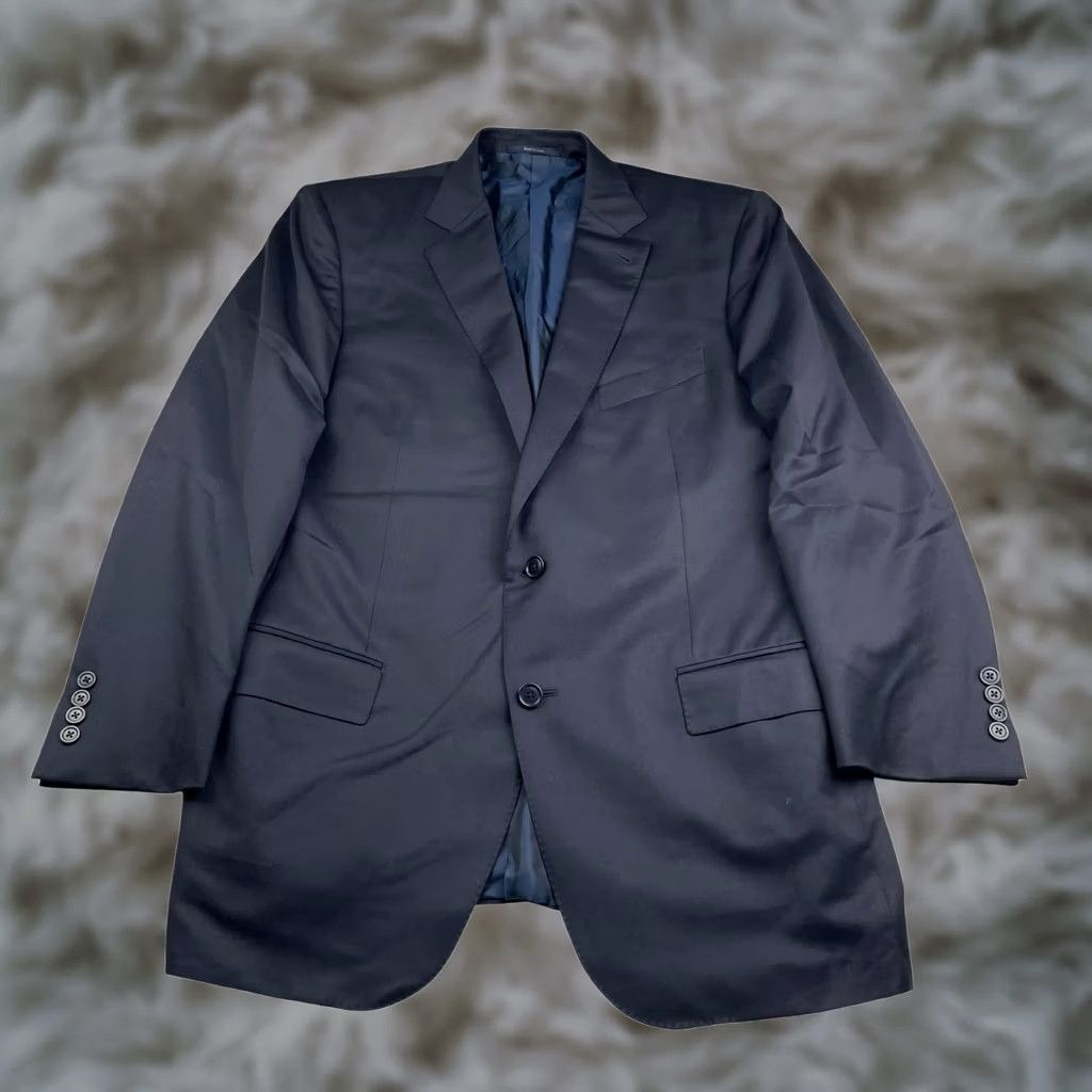Ermenegildo Zegna Ermenegildo Zegna Men’s Blazer Navy Blue Microsphere Mila 2-Button Spain 42R Size 42R - 1 Thumbnail