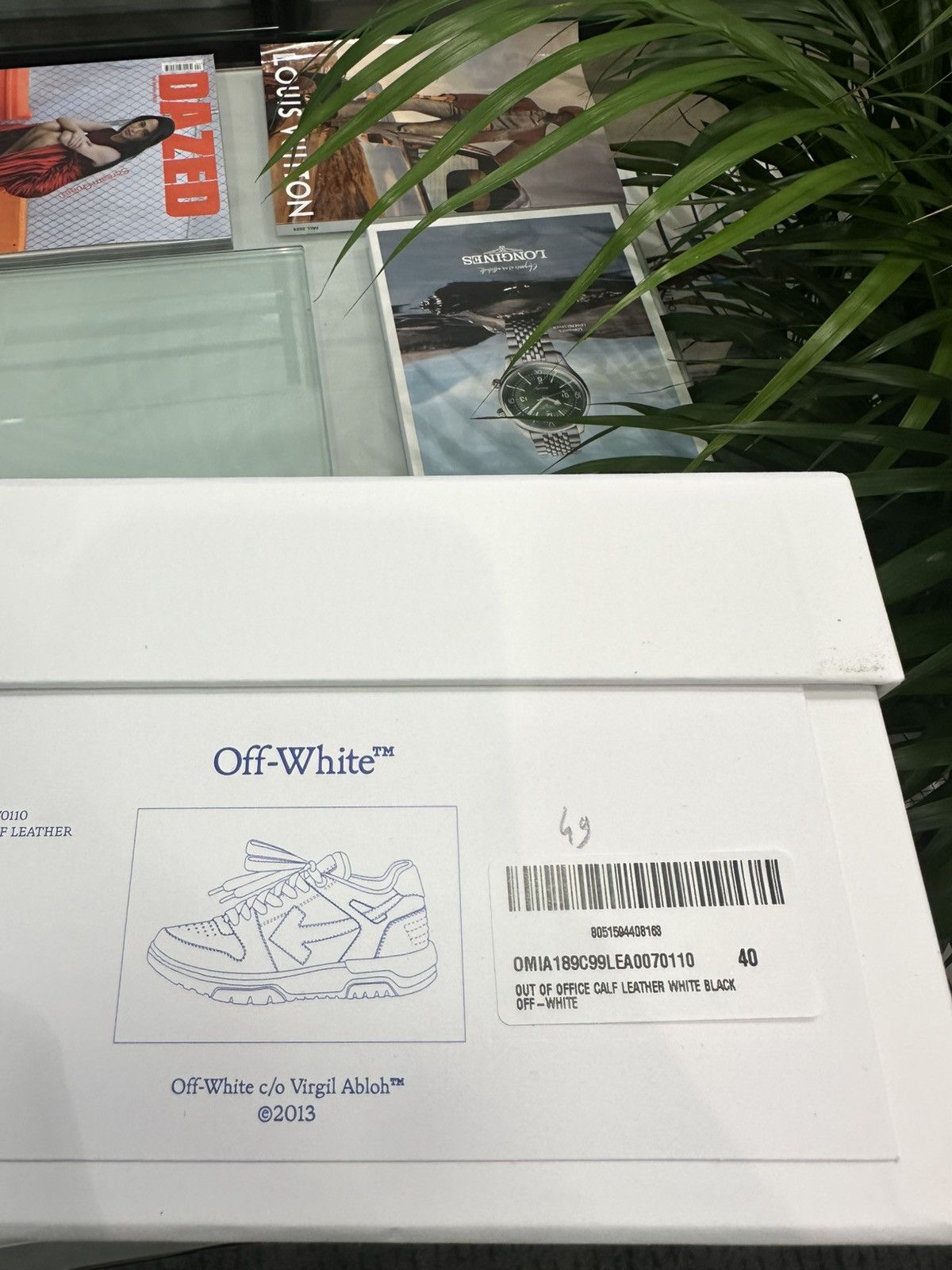 Off-White OFF-WHITE - Out of Office White Black Sneakers Size US 7 / EU 40 - 7 Thumbnail