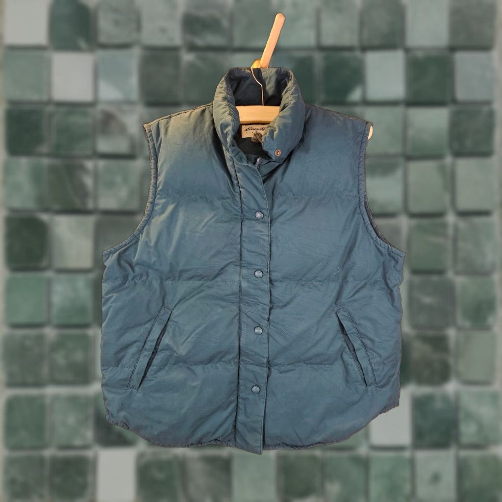 Eddie Bauer VINTAGE 90' EDDIE BAUER GREEN DOWN VEST SZ WOMEN'S LARGE Size L / US 10 / IT 46 - 1 Thumbnail