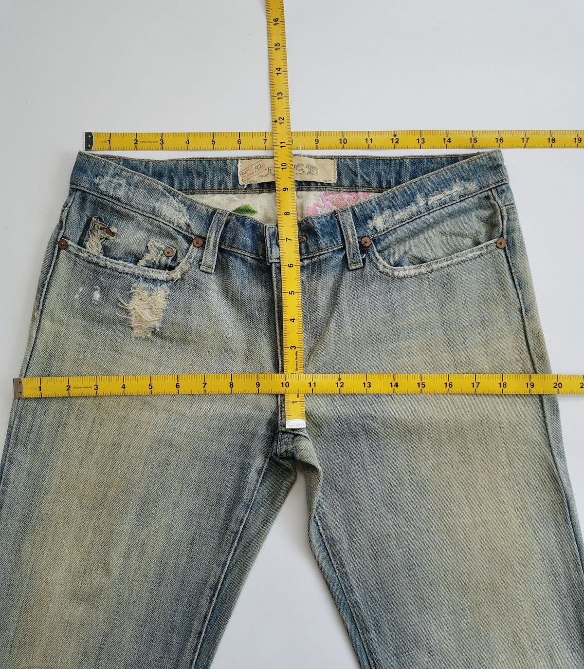 Joe's Cobain Grunge Y2K Joe’s Jeans Mud Wash Distressed Jeans Size 32" / US 10 / IT 46 - 14 Thumbnail