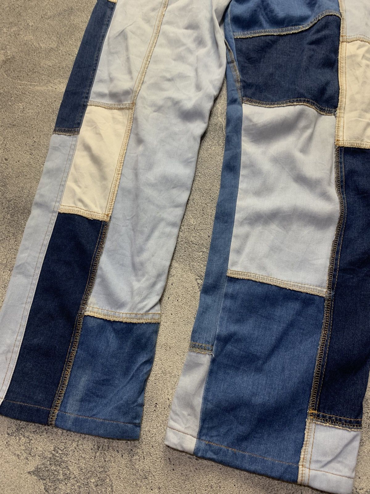 Jean Paul Gaultier 🐍 Archive Jean Paul Gaultier Patchwork Jeans Size US 31 - 3 Thumbnail