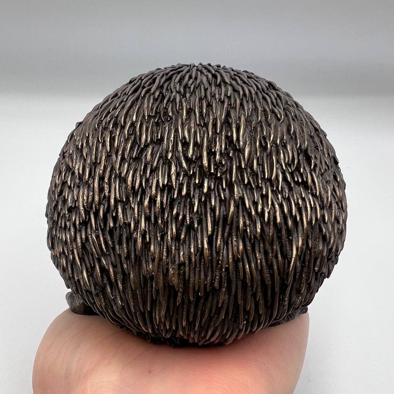 Vintage Hedgehog Statue Figure Polystone Bronze Made in Italy 1.1 kg Size ONE SIZE - 3 Thumbnail