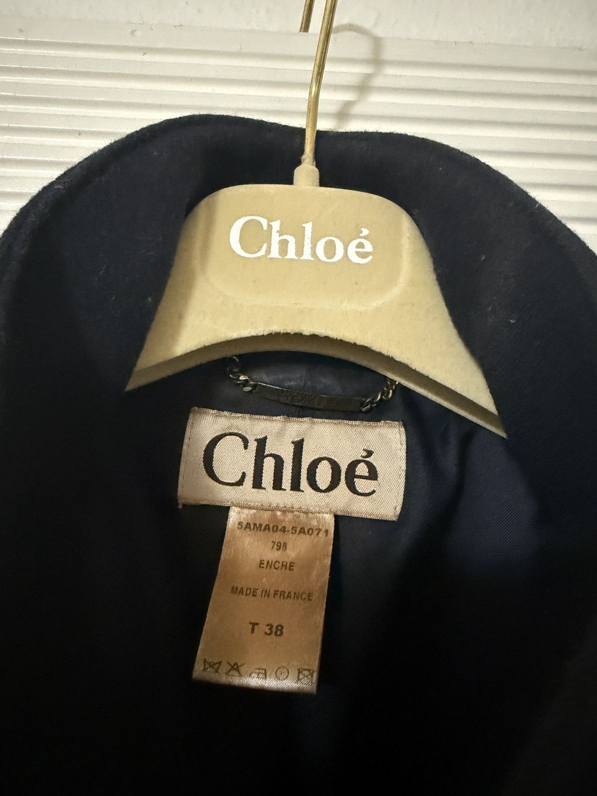 Chloe Archival Chloé Runway navy military coat. Circa 2004 Size S / US 4 / IT 40 - 6 Thumbnail