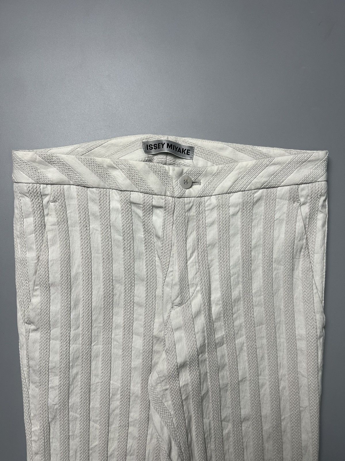 Issey Miyake × Pleats Please Issey Miyake × Vintage Vintage IsseyMiyake Striped Bones Pants Size US 30 / EU 46 - 3 Thumbnail