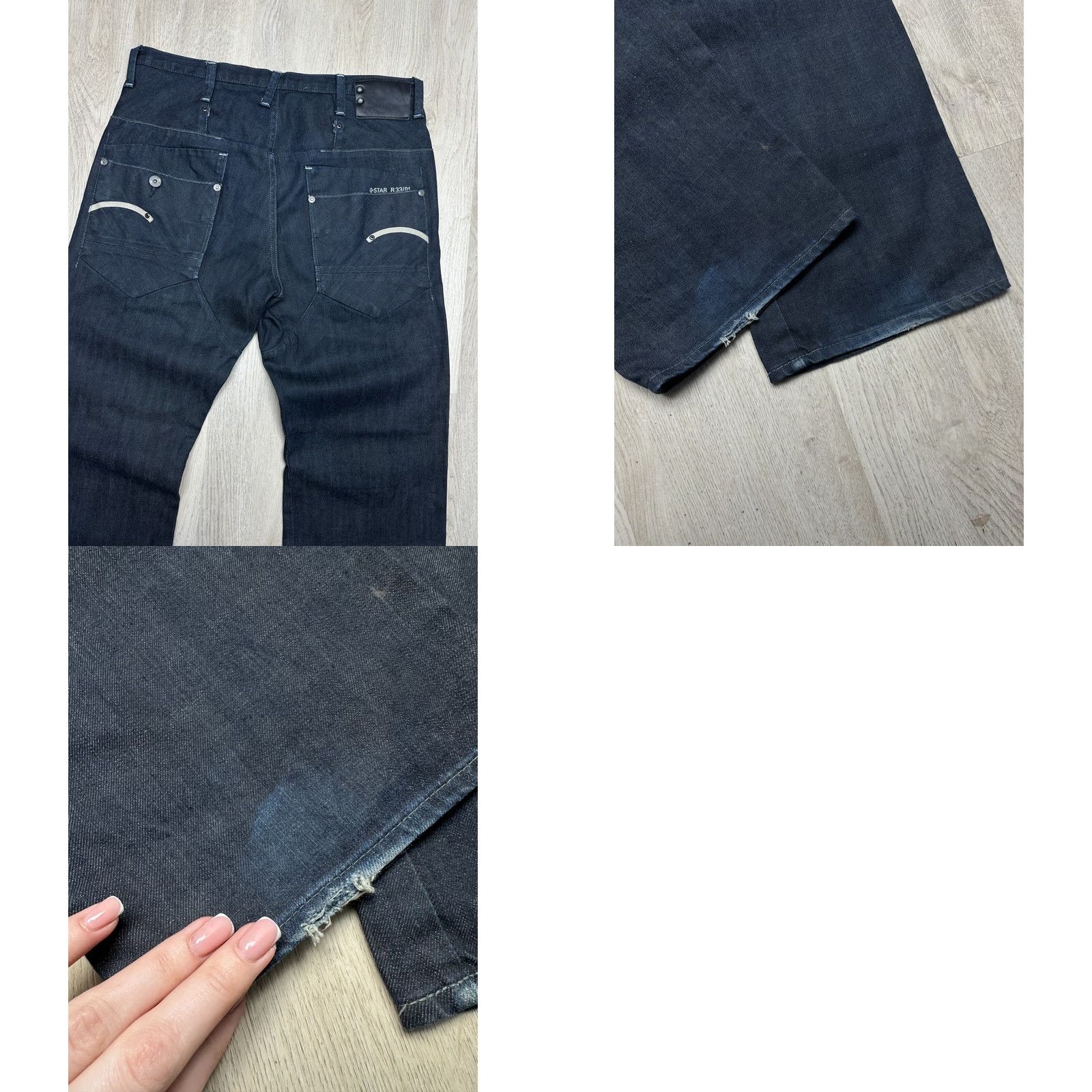 G-Star G Star Raw Blade Loose Mens Denim Jeans Shirt Size US 33 - 8 Thumbnail