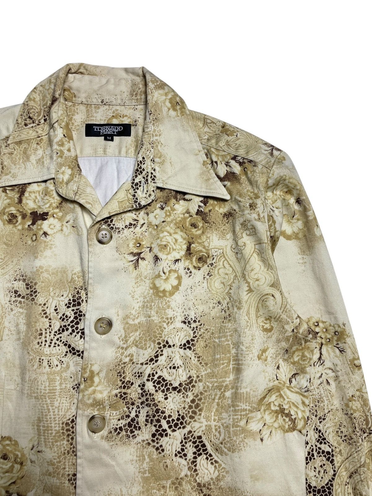 Tornado Mart 2000’s Tornado Mart - Golden Floral Pattern Longshirt Size US M / EU 48-50 / 2 - 11 Thumbnail