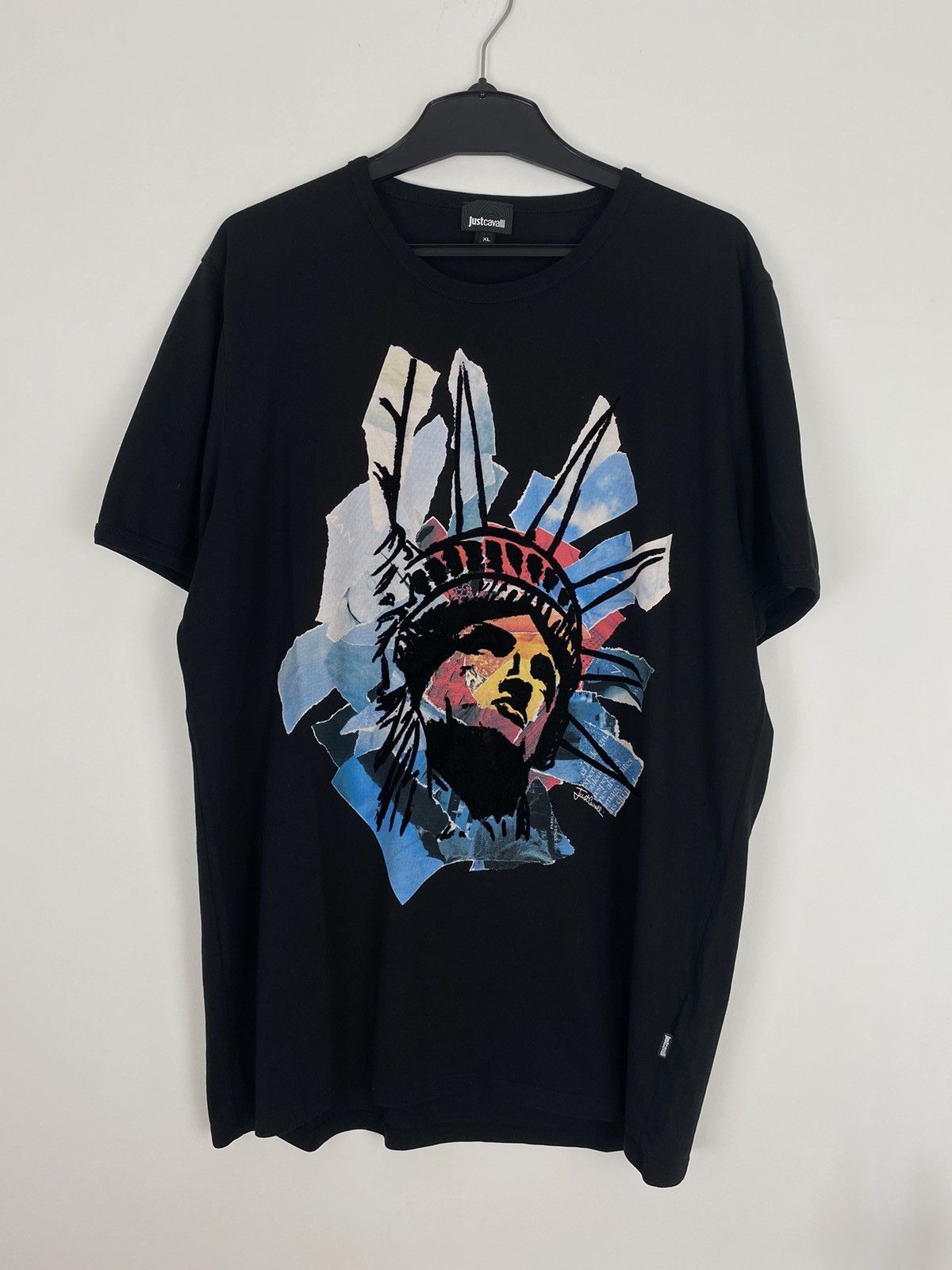 Designer × Just Cavalli Just Cavalli Statue Of Liberty Tee XL Abstract y2k graffiti Size US XL / EU 56 / 4 - 1 Thumbnail