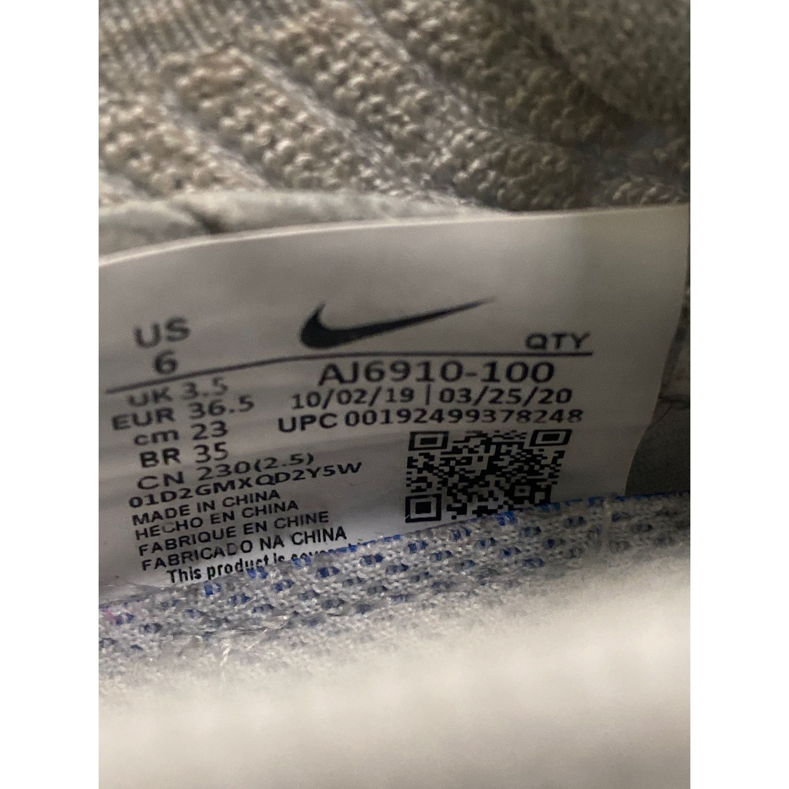 Nike Nike Air VaporMax Flyknit 3 ‘Pure Platinum’ Size US 6 Size US 6 / IT 36 - 7 Thumbnail