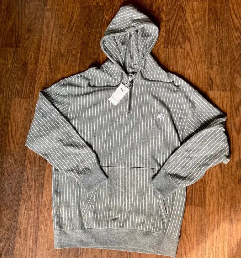 Nanamica terry cloth hoodie Large pinstripe grey nanamica puma Size US L / EU 52-54 / 3 - 1 Thumbnail