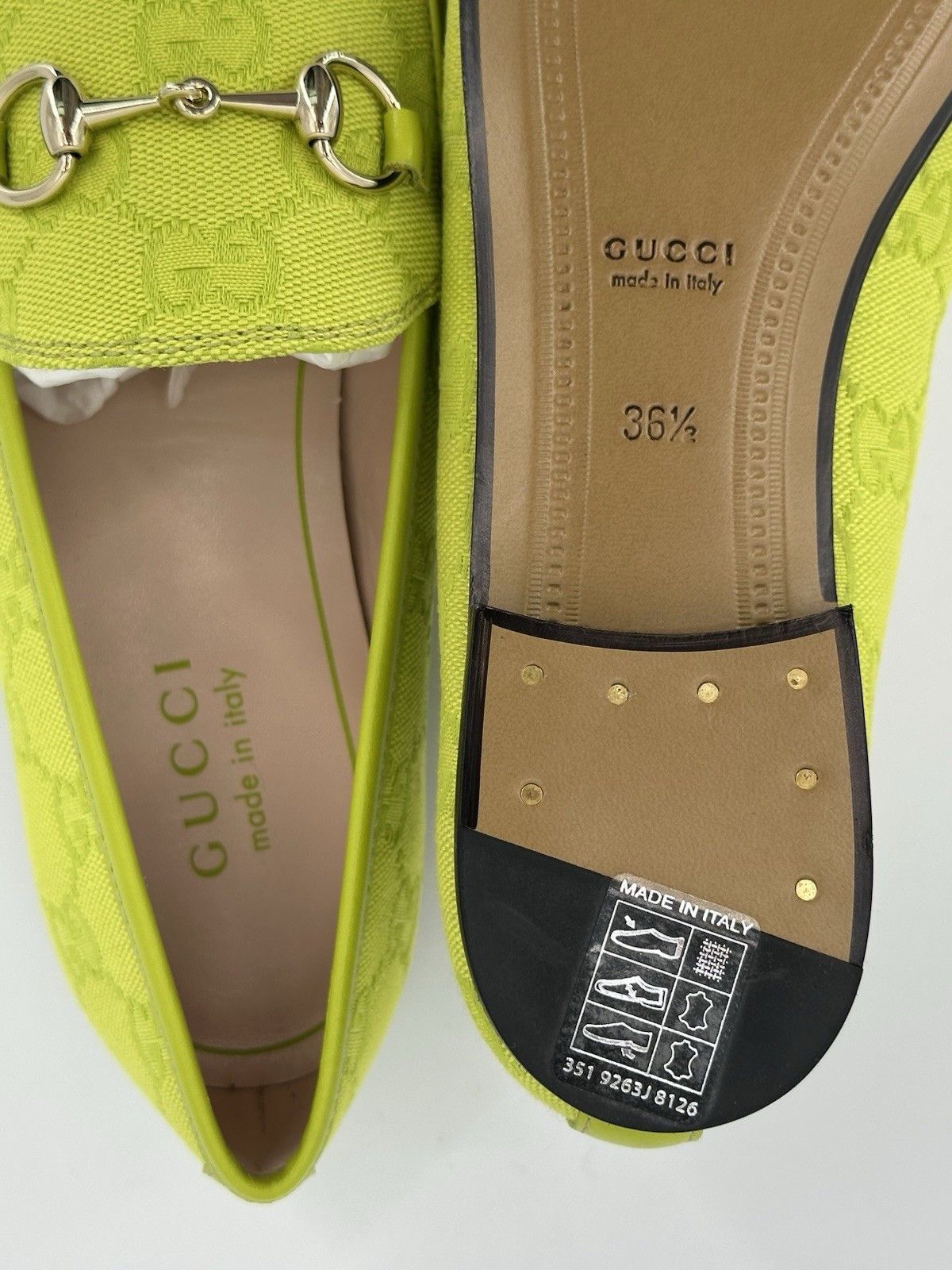 Gucci New Gucci Jordaan Horsebit Loafer Size-IT-36,5 / US-6,5 Size US 6.5 / IT 36.5 - 8 Thumbnail