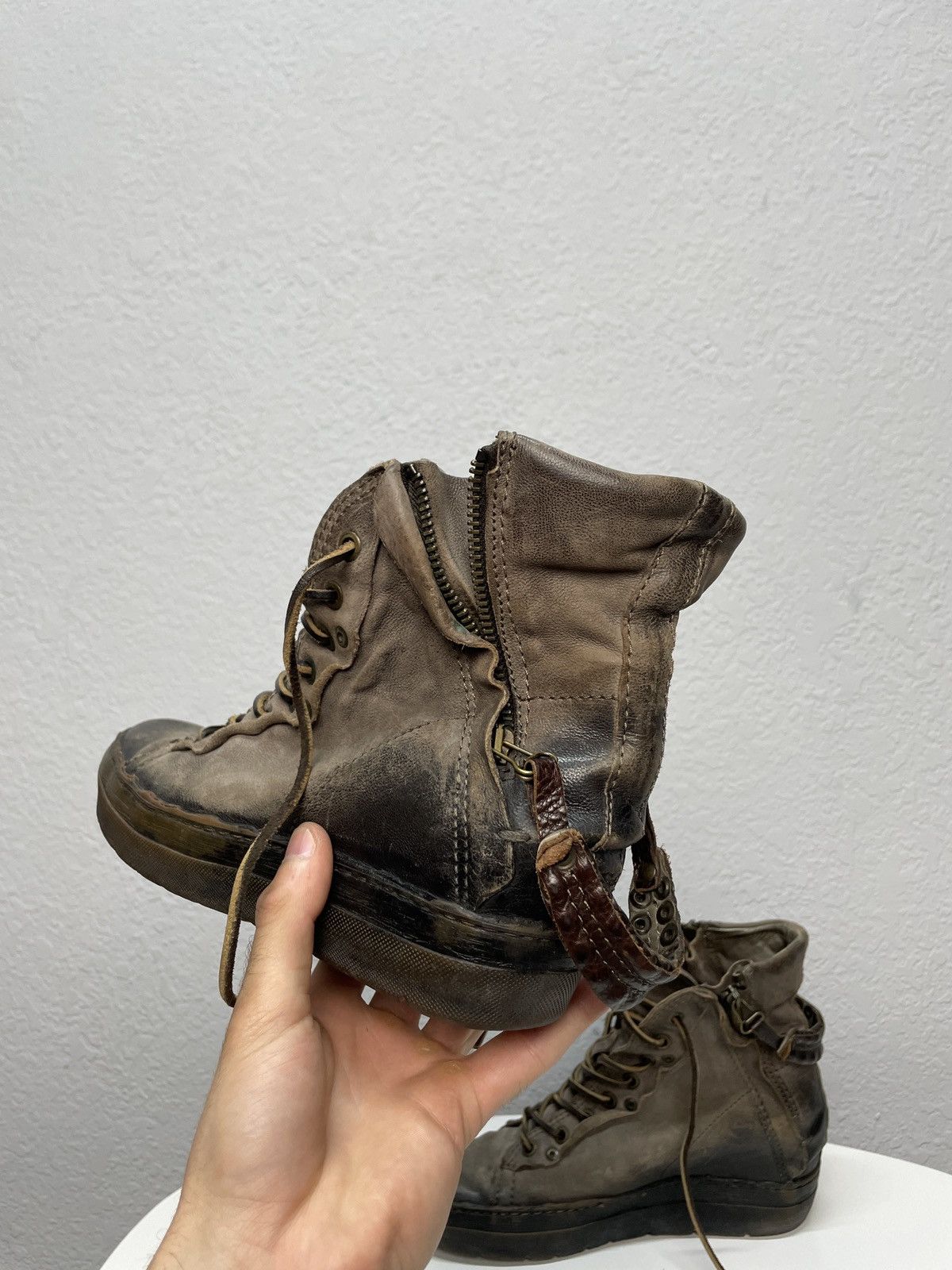 A.S.98 Vintage AS98 Buckle Biker Boots Rick Owens Style Airstep Size US 8 / IT 38 - 8 Thumbnail