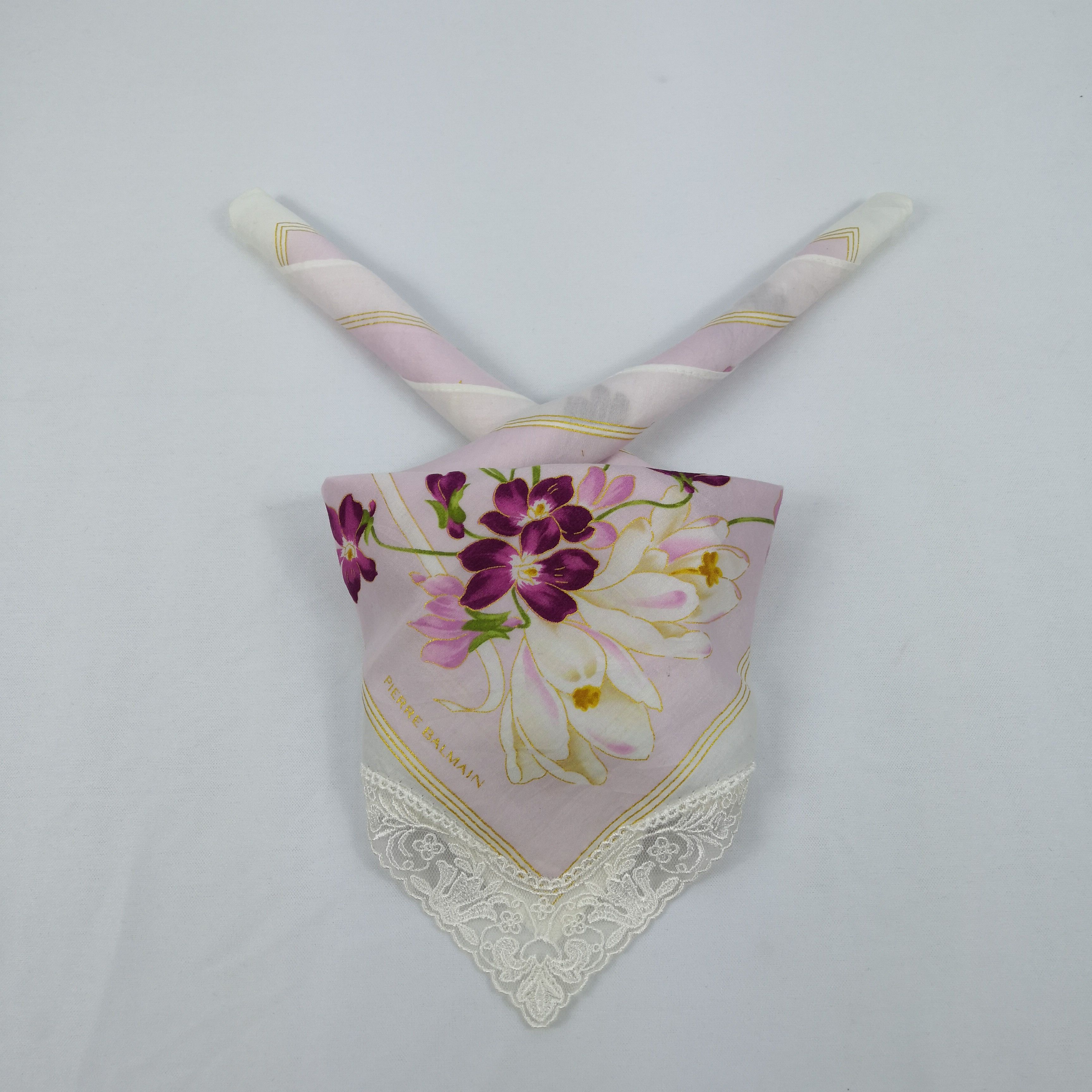 Japanese Brand Vintage Pierre Balmain Handkerchief Neckerchief Bandana Size ONE SIZE - 1 Thumbnail