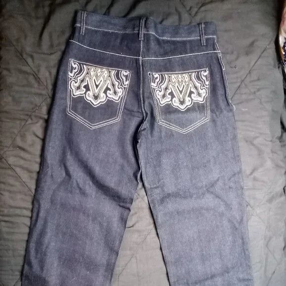 Avirex × Vintage Deadstock Vintage Y2K Avirex Baggy Denim Jeans Size US 32 / EU 48 - 6 Thumbnail