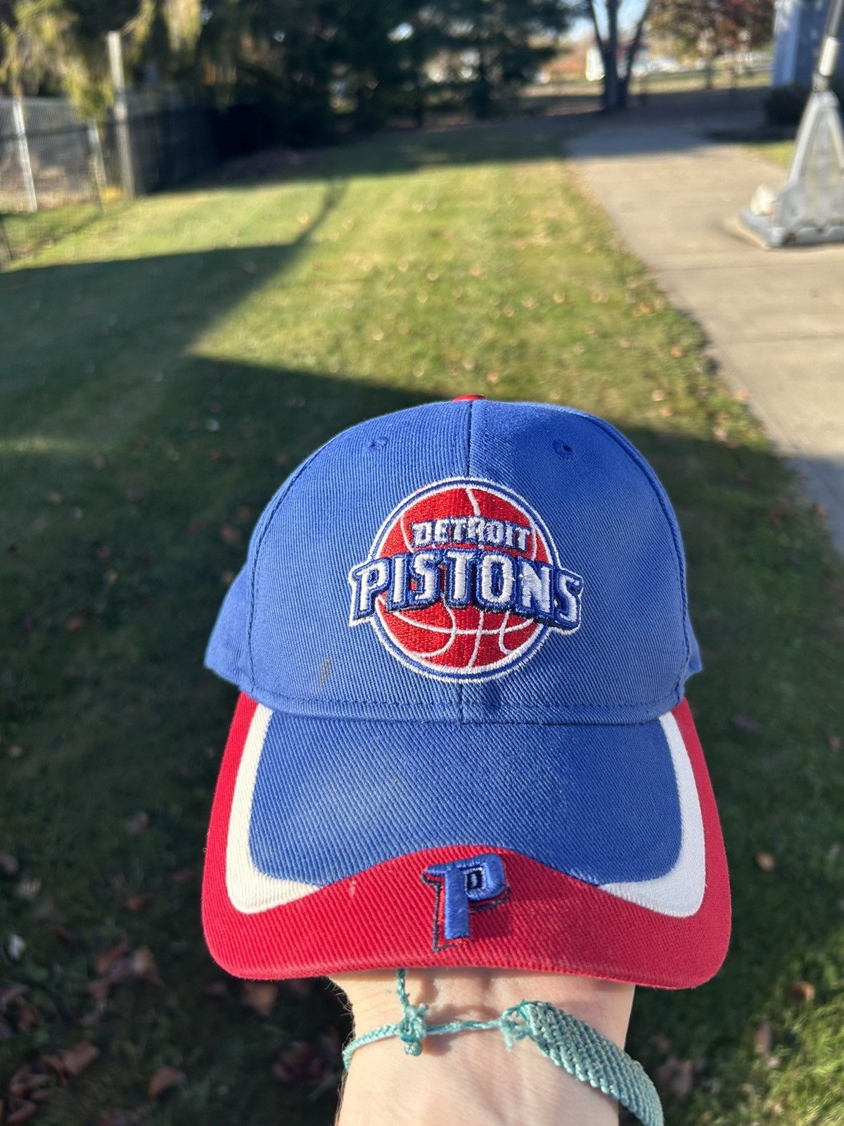 NBA Y2K Reebok Detroit Pistons Hat Size ONE SIZE - 1 Thumbnail