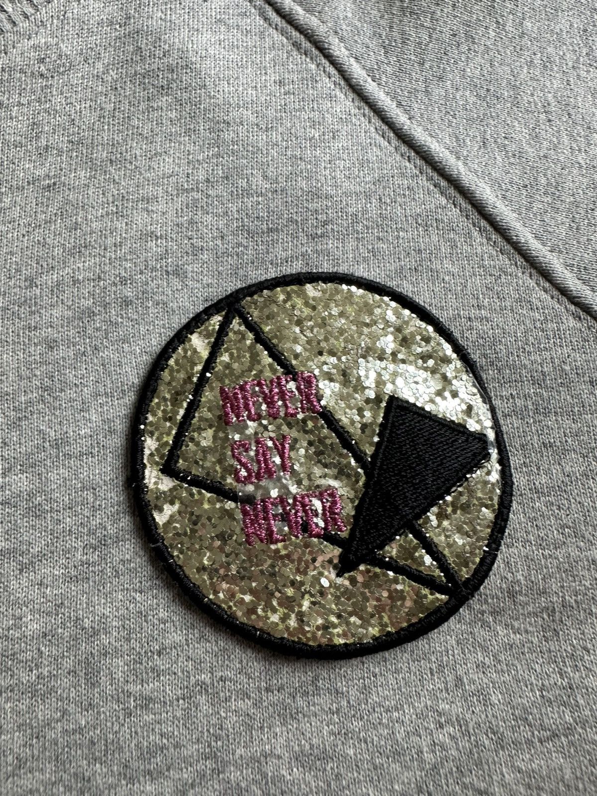 Saint Laurent Paris Saint Laurent glitter patch grey sweater sweatshirt crew XL Size US XL / EU 56 / 4 - 18 Thumbnail
