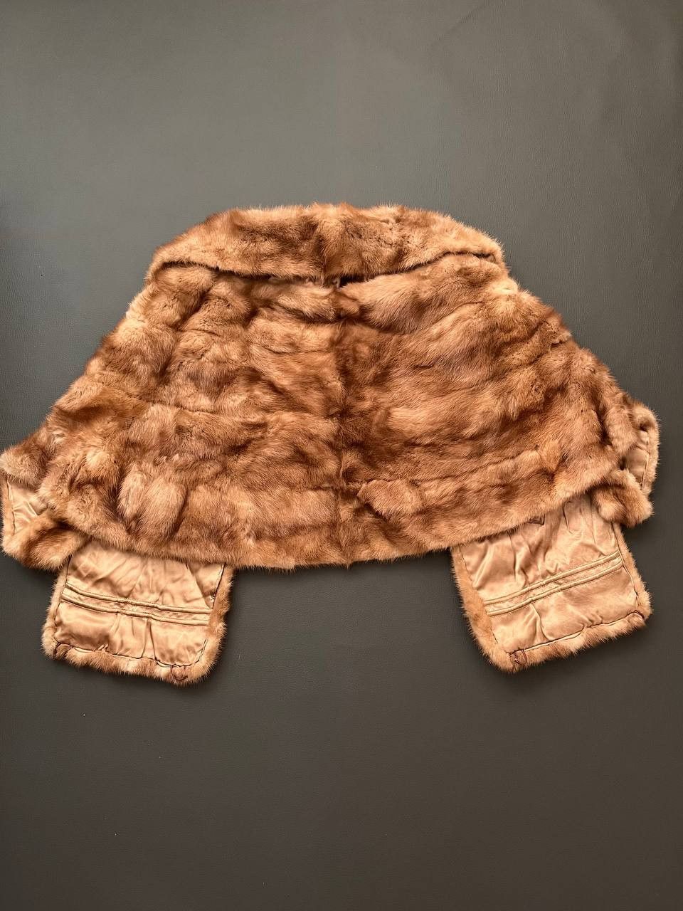 Dolce & Gabbana × Hysteric Glamour Caramel Mink Stole | 50s Mink Fur Coat | vintage 1950s Fur Wrap Stole Fur Coat Mink Coat Size S / US 4 / IT 40 - 4 Thumbnail