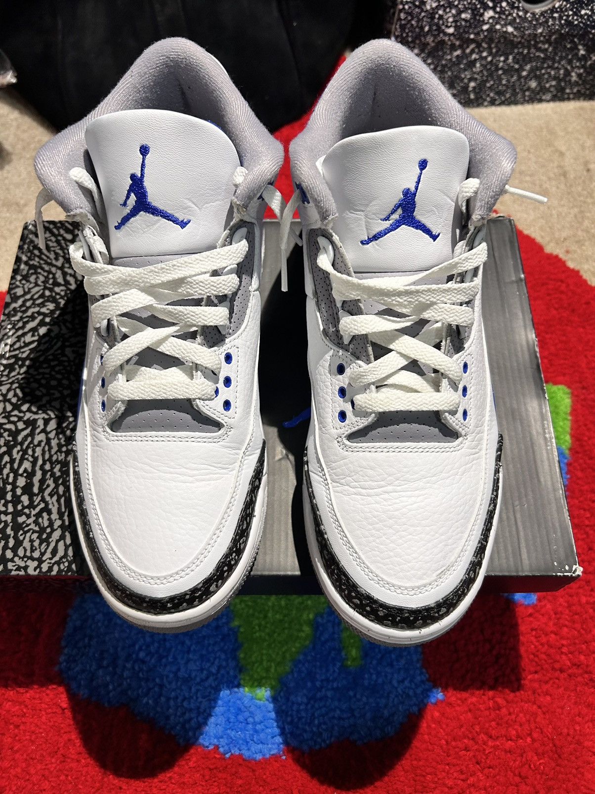 Jordan Brand Air Jordan 3 Racer Blue Size US 9.5 / EU 42-43 - 3 Thumbnail