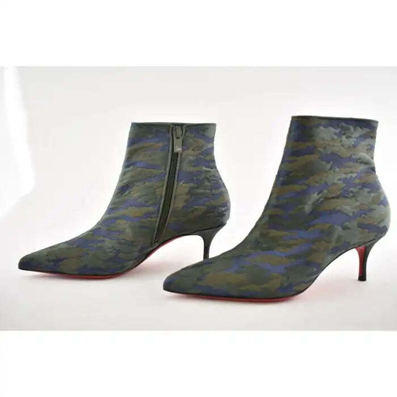 Christian Louboutin Christian Louboutin So Kate Booty 55 Green Blue Camouloubi Size US 6.5 / IT 36.5 - 7 Thumbnail