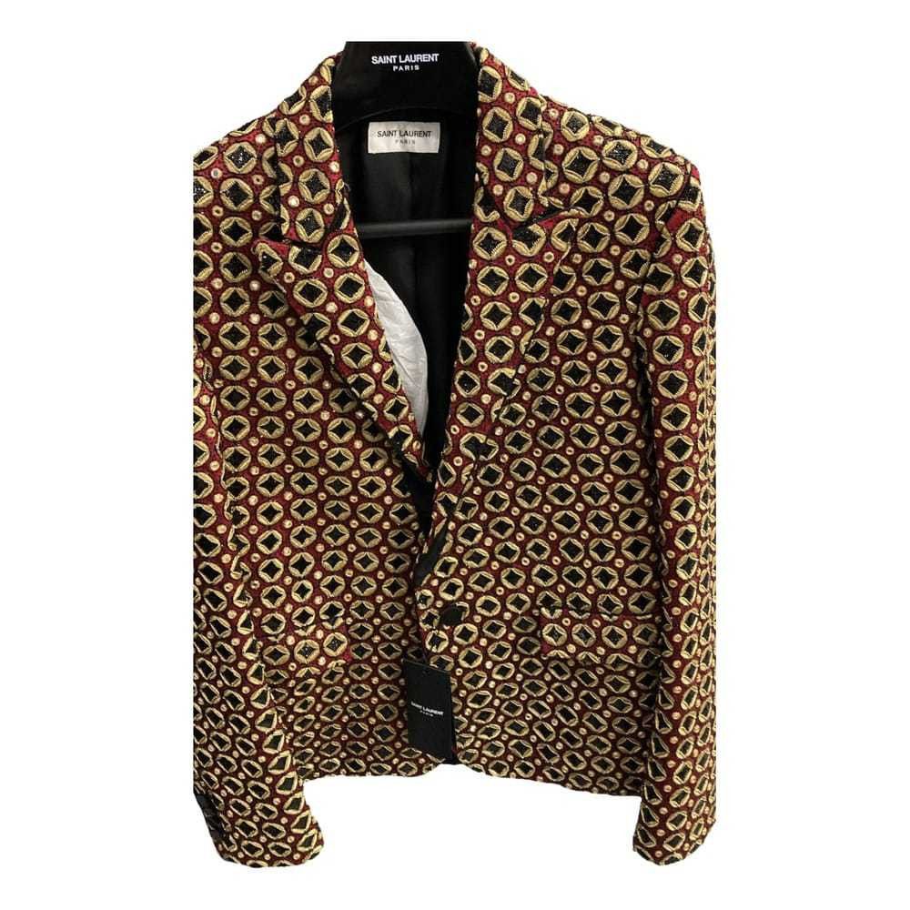 Saint Laurent Paris Veste Courte Btn B Grain De Poudre Oraganique in Nero Size US M / EU 48-50 / 2 - 2 Thumbnail