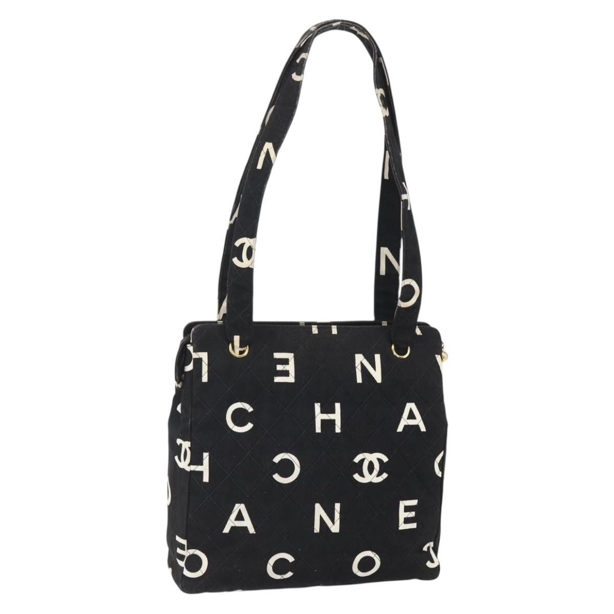Chanel Chanel Vintage Coco Logo Zip Tote Quilted Printed Canvas Size ONE SIZE - 1 Thumbnail