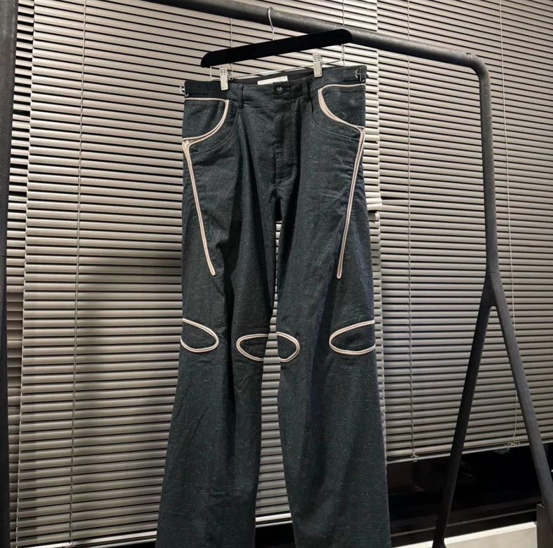 Kiko Kostadinov Kiko Kostadinov Size LGiran Piping Trousers Size US 31 - 1 Thumbnail