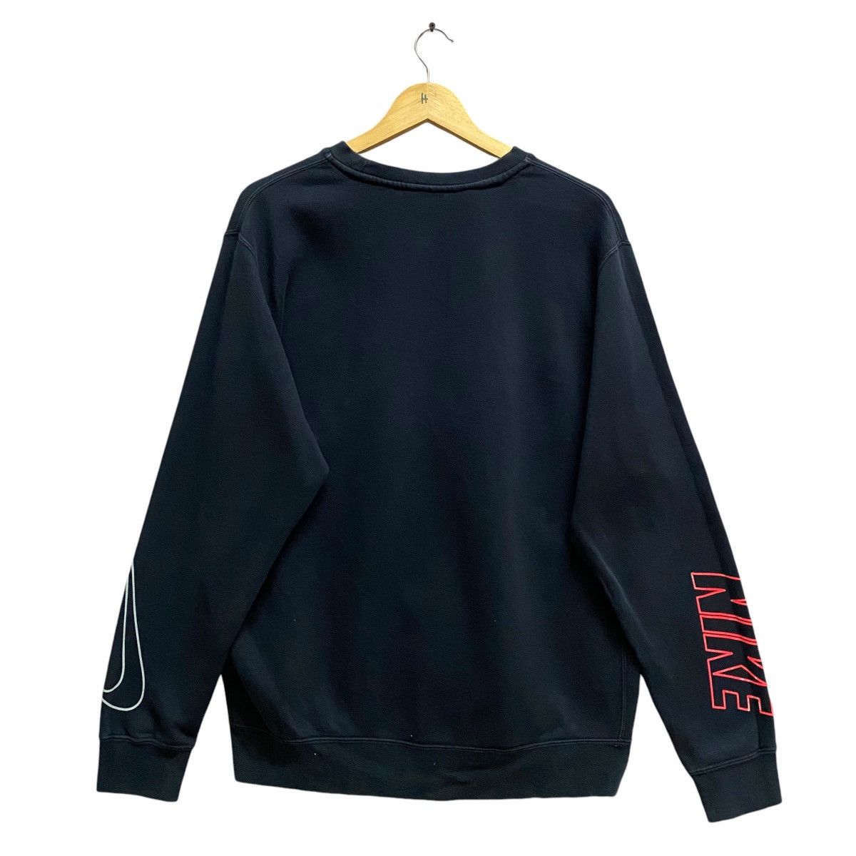 Nike × Vintage Nike Swoosh Black Unisex Sweatshirt Size Large Size US M / EU 48-50 / 2 - 4 Thumbnail