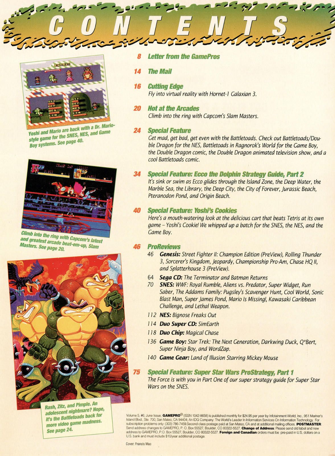 Designer Vtg GamePro Magazine 1993 Yoshi's Cookie Star Wars SFII Size ONE SIZE - 2 Thumbnail