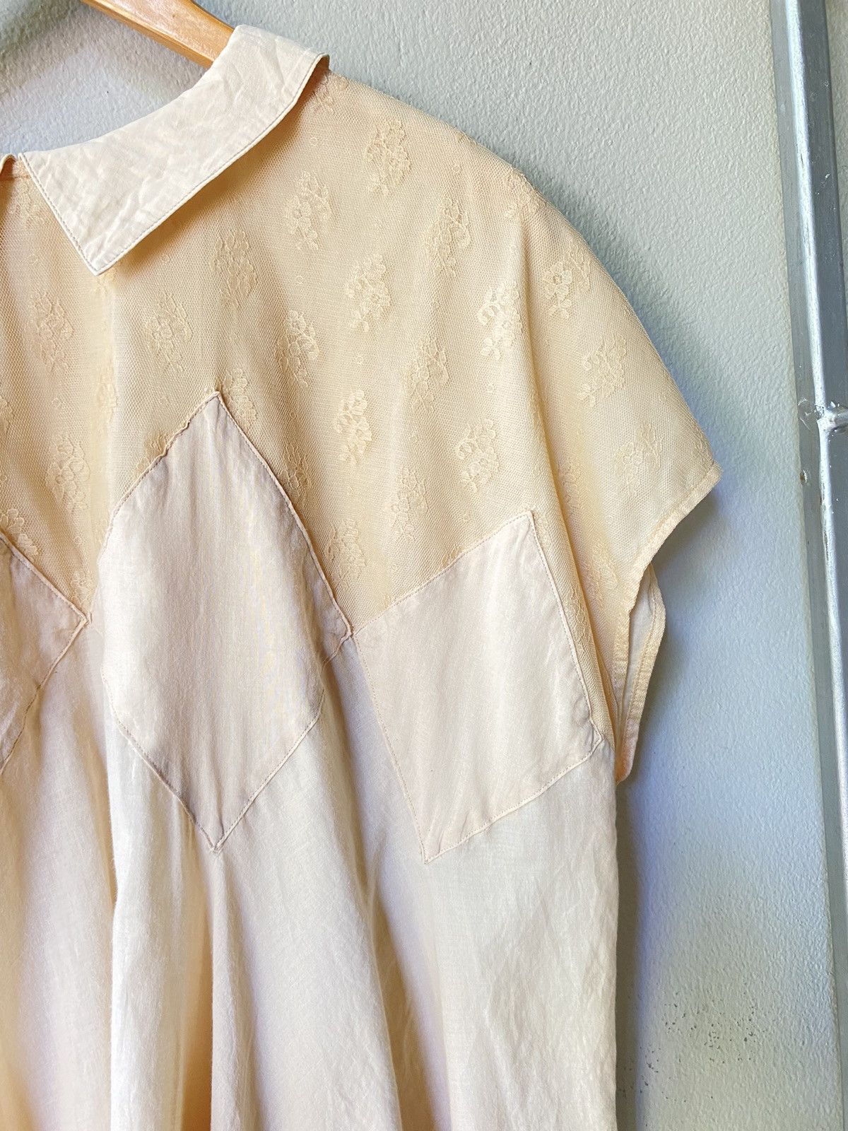 Sunao Kuwahara Sunao Kuwahara diamond patchwork blouse Size ONE SIZE - 3 Thumbnail