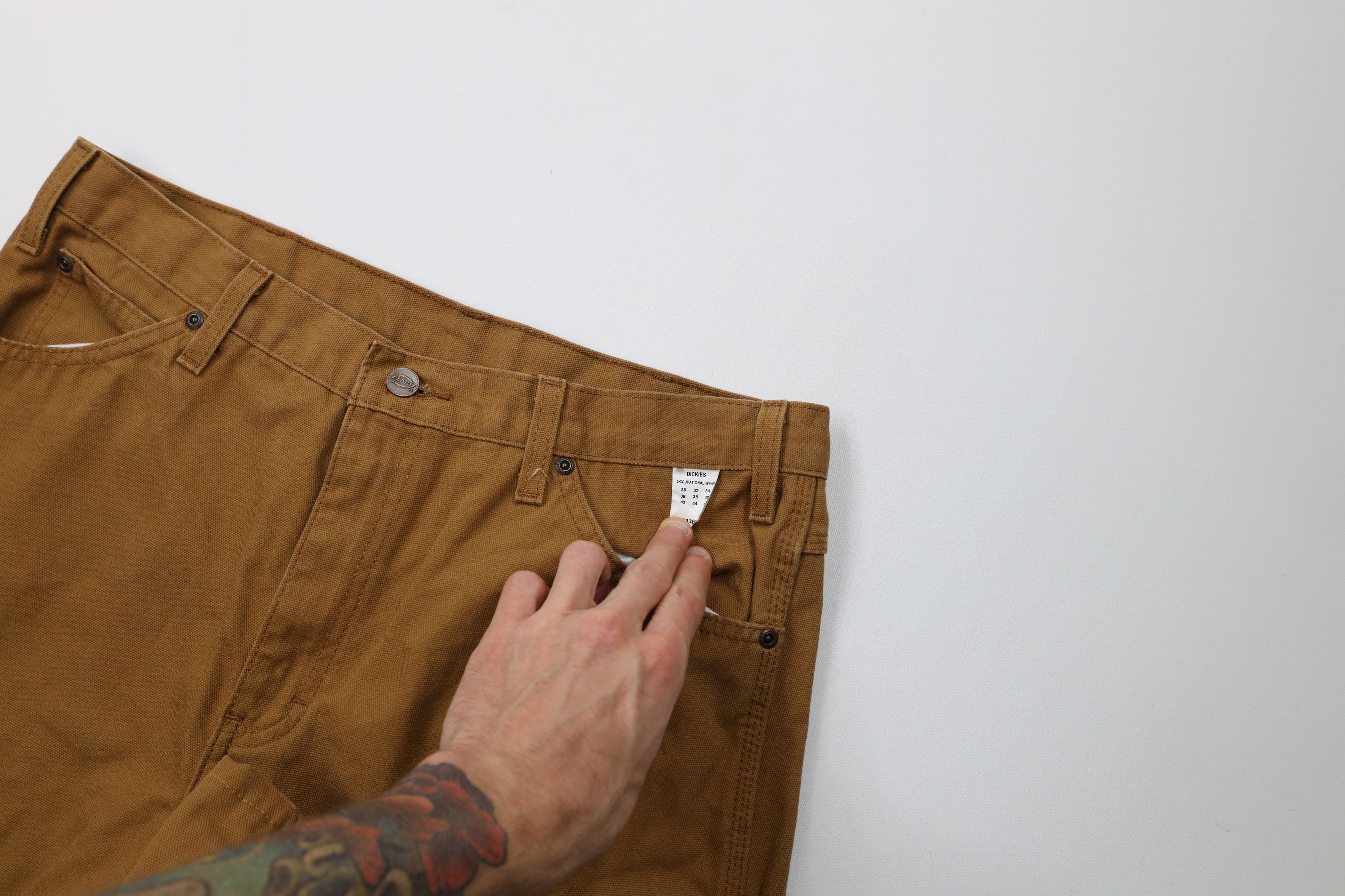 Dickies Vintage Y2K Dickies Wide Leg Canvas Dungaree Pants Duck Size US 34 / EU 50 - 6 Thumbnail