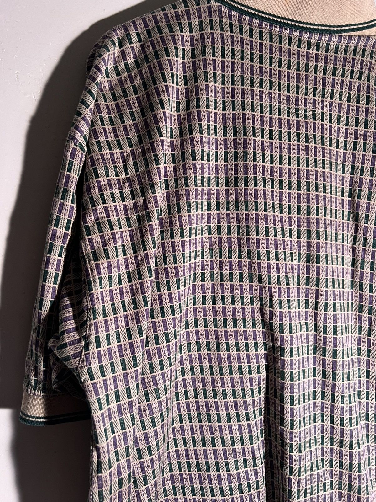 Vintage 90's 2000's Y2K VTG Vintage Ruffini Multi Pattern Retro Polo Size US XXL / EU 58 / 5 - 7 Thumbnail
