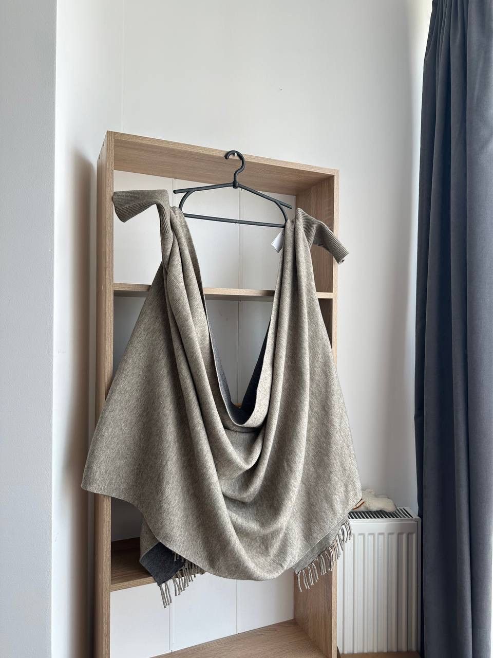 SERAPHIN × Vintage Vintage Poncho Cardigan Seraphin Gray Size US L / EU 52-54 / 3 - 14 Thumbnail