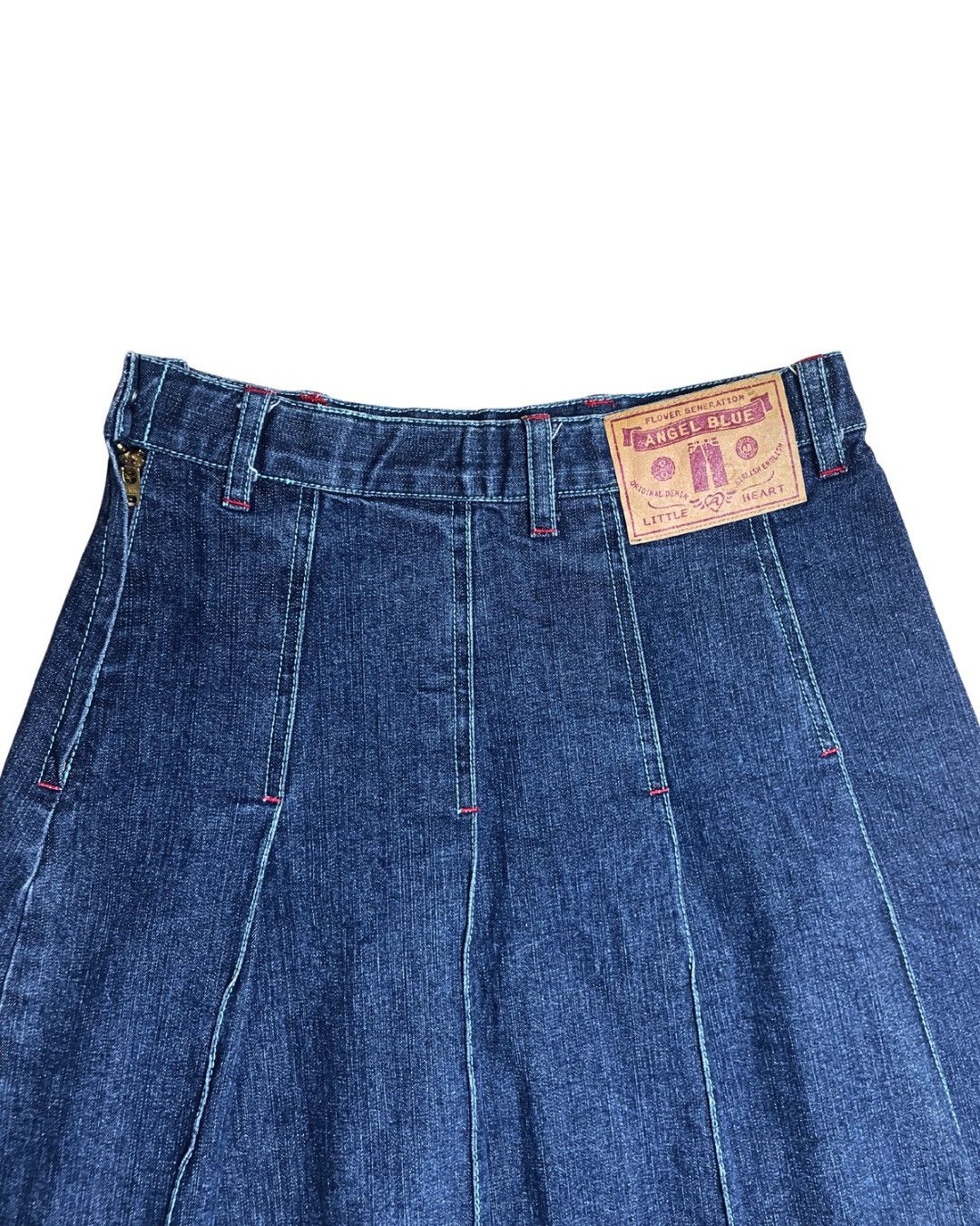 Angel Blue Angel Blue Denim Skirt - Nakamura-kun Heart Graphic Y2K Size 26" / US 2 / IT 38 - 6 Thumbnail